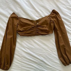 Zara long sleeve crop top - size xs